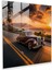 Mercedes Cam Baskı - Sahilde Gün Batımı Fotoğrafı - Mercedes, Modern Sanat, Ev Dekorasyonu, Huzur, 30 x 30 cm 1