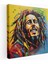 Bob Marley 3D Pop Art Kanvas Tablo - Bob Marley, Dokular, Kanvas Tablo, Dinamik, 30 x 30 cm 1