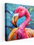 Pop Art Flamingo Kanvas Tablo - Flamingo, Kanvas Tablo, Flamingo Tablo, Flamingo Kanvas Tablo, 30 x 30 cm 1