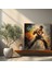 Dinamik Muhammed Ali Kanvas Tablo - Muhammed Ali, Dinamik Hareket, Kanvas Tablo, Boks Ringi, 30 x 30 cm 2
