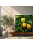 Limon Ağacı Kanvas Tablo - Limon Ağacı, Estetik Çekici, Yakın Çekim, Gerçekçi Yağlıboya Tablo, 30 x 30 cm 2