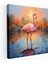 Renkli Empresyonist Flamingo Kanvas Tablo - Flamingo, Renkli Flamingo, Ev Dekorasyonu, 30 x 30 cm 1