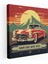 Mercedes Kanvas Tablo - Mercedes, Vintage Reklam, Otomotiv Tasarımı, Kanvas Tablo, 30 x 30 cm 1