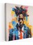 Basquiat Portresi Kanvas Tablo - Basquiat, Duvar Sanatı, Kanvas Tablo, Kanvas Tablo, 30 x 30 cm 1