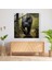 Doğal Habitat Kara Panter Cam Duvar Tablosu - Kara Panter, Cam Baskı, Cam Duvar Sanatı, Ihtişam, 30 x 30 cm 2
