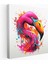 Flamingo Kanvas Tablo - Pop Art Duvar Tablosu - Flamingo, Pop Art, Duvar Sanatı, Canlı, 30 x 30 cm 1