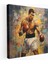 Muhammed Ali Kanvas Tablo - Empresyonist Resim Duvar Tablosu - Muhammed Ali, Kanvas Tablo, Duvar Dekorasyonu, Kanvas Tablo Duvar Sanatı, 30 x 30 cm 1