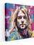 Kurt Cobain Cam Baskı - Soyut Modern Sanat - Kurt Cobain, Cam Duvar Sanatı, Kurt Cobain, Duvar Dekorasyonu, 30 x 30 cm 1
