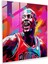 Michael Jordan Pop Art Cam Baskı - Micheal Jordan, Modern Sanat, Cam Sanatı, Michael Jordan, 30 x 30 cm 1