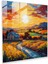 Middle Earth Cam Sanatı - Orta Dünya, Cam Sanatı, Doğal Güzellik, Orta Dünya, 30 x 30 cm 1