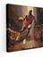 Michael Jordan Kanvas Tablo - Klasik Yağlıboya Tablo - Micheal Jordan, Kanvas Tablo, Zarif Tasvir, Duvar Dekorasyonu, 30 x 30 cm 1