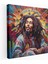 Bob Marley Kanvas Tablo - Psychedelic Trippy Duvar Tablosu - Bob Marley, Psychedelic Art, Kanvas Tablo, Trippy Desenler, 30X30 1