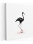 Minimalist Flamingo Duvar Tablosu - Flamingo, Ev Dekorasyonu, Minimalist Tasarım, Beyaz Arka Plan, 30X30 1