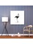 Minimalist Flamingo Duvar Tablosu - Flamingo, Ev Dekorasyonu, Minimalist Tasarım, Beyaz Arka Plan, 30X30 2