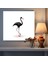 Minimalist Flamingo Duvar Tablosu - Flamingo, Ev Dekorasyonu, Minimalist Tasarım, Beyaz Arka Plan, 30X30 3