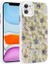 iPhone 11 Kılıf Çiçek Desenli ve Taşlı Stella Premium Kapak 1