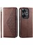 Xiaomi Poco F6 5g Cüzdan Için Flip Case El Kayışı Günlük Kullanım Eşkenar Dörtgen Şekli (Yurt Dışından) 1