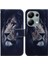 Xiaomi Poco M6 Pro 4g Kart Yuvaları Için Flip Case Boyalı Pu Deri (Yurt Dışından) 1