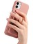 IPhone 12 Mini Kart Yuvaları Premium Dokulu Deri Halka Standı (Yurt Dışından) 3