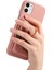 IPhone 11 Premium Dokulu Deri Halka Standı Kart Yuvaları Için Kılıf (Yurt Dışından) 2