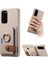 Samsung Galaxy S20 Artı Halka Standı Premium Dokulu Deri Kart (Yurt Dışından) 1