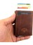 Unisex Taba Hakiki Deri Mekanızmalı Cüzdan Kartlık 4