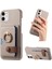 IPhone 12 Mini Kart Yuvaları Premium Dokulu Deri Halka Standı (Yurt Dışından) 1