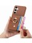 Samsung Galaxy S24 Artı Halka Standı Kart Yuvaları Premium Dokulu (Yurt Dışından) 2