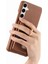 Samsung Galaxy S24 Premium Dokulu Deri Kart Yuvaları Halka Standı (Yurt Dışından) 5