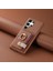 Samsung Galaxy S24 Ultra Halka Standı Premium Dokulu Deri Kılıf (Yurt Dışından) 5