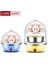 Doublelayer Blue Us 110V/220V Elektrikli Yumurta Kaynağı Çift Katmanlı Çok Fonksiyonlu Mısır Yumurta Muhallebi Otomatik Mini Vapur 14 Yumurta Kahvaltı Yumurta Pişirici (Yurt Dışından) 2
