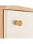 Modern Baskılı Çok Amaçlı Dolap - Beyaz / Safir Meşe - 136 cm 5