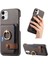 IPhone 12 Mini Kart Yuvaları Premium Dokulu Deri Halka Standı (Yurt Dışından) 1