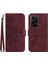 Onur Için Kılıf 200 Lite Kısa Kayış Flip Cüzdan Telefon Kılıfı Kabartmalı Lüks (Yurt Dışından) 1