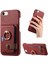 IPhone 7/8 Için Kılıf Halka Standı Kart Yuvaları Premium Dokulu Deri (Yurt Dışından) 1