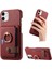 IPhone 12 Mini Kart Yuvaları Premium Dokulu Deri Halka Standı (Yurt Dışından) 1