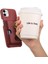 IPhone 12 Mini Kart Yuvaları Premium Dokulu Deri Halka Standı (Yurt Dışından) 5