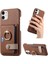 IPhone 11 Premium Dokulu Deri Halka Standı Kart Yuvaları Için Kılıf (Yurt Dışından) 1