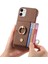 IPhone 11 Premium Dokulu Deri Halka Standı Kart Yuvaları Için Kılıf (Yurt Dışından) 4