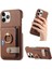IPhone 11 Için Kılıf Pro Premium Dokulu Deri Kart Yuvaları Halka Standı (Yurt Dışından) 1
