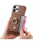 IPhone 11 Için Kılıf Pro Premium Dokulu Deri Kart Yuvaları Halka Standı (Yurt Dışından) 2