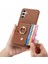 Samsung Galaxy A54 5g Premium Dokulu Deri Kart Yuvaları Halka (Yurt Dışından) 3