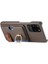 Samsung Galaxy S20 Ultra Halka Standı Premium Dokulu Deri Kart (Yurt Dışından) 3