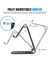 Siyah-B Tarzı iPad Pro Için Dönebilen Alüminyum Alaşımlı Tablet Tutucu Evrensel 4 Için Masaüstü Tablet Standı Telefon Tutucu (Yurt Dışından) 5
