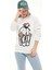 Baskılı Kadın Sweatshirt Ekru ZN5006 1