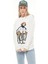 Baskılı Kadın Sweatshirt Ekru ZN5006 5