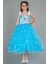 Askılı Üstü Pullu Elsa Kız Çocuk Abiye ABU3028 1