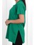 Kadın V Yaka Yırtmaçlı T-Shirt 8783-22 3