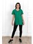 Kadın V Yaka Yırtmaçlı T-Shirt 8783-22 5