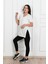 Kadın V Yaka Yırtmaçlı T-Shirt 8783-22 1